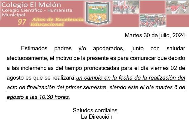 Información Importante