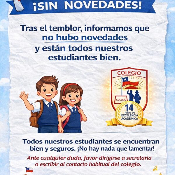 📢 Información importante comunidad Colegio El Melón