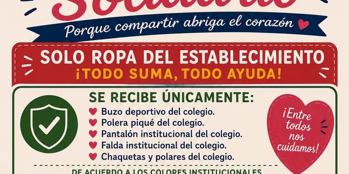 ROPERO SOLIDARIO – COLEGIO EL MELÓN!