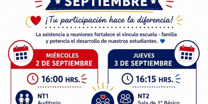 REUNIONES DE APODERADOS – SEPTIEMBRE